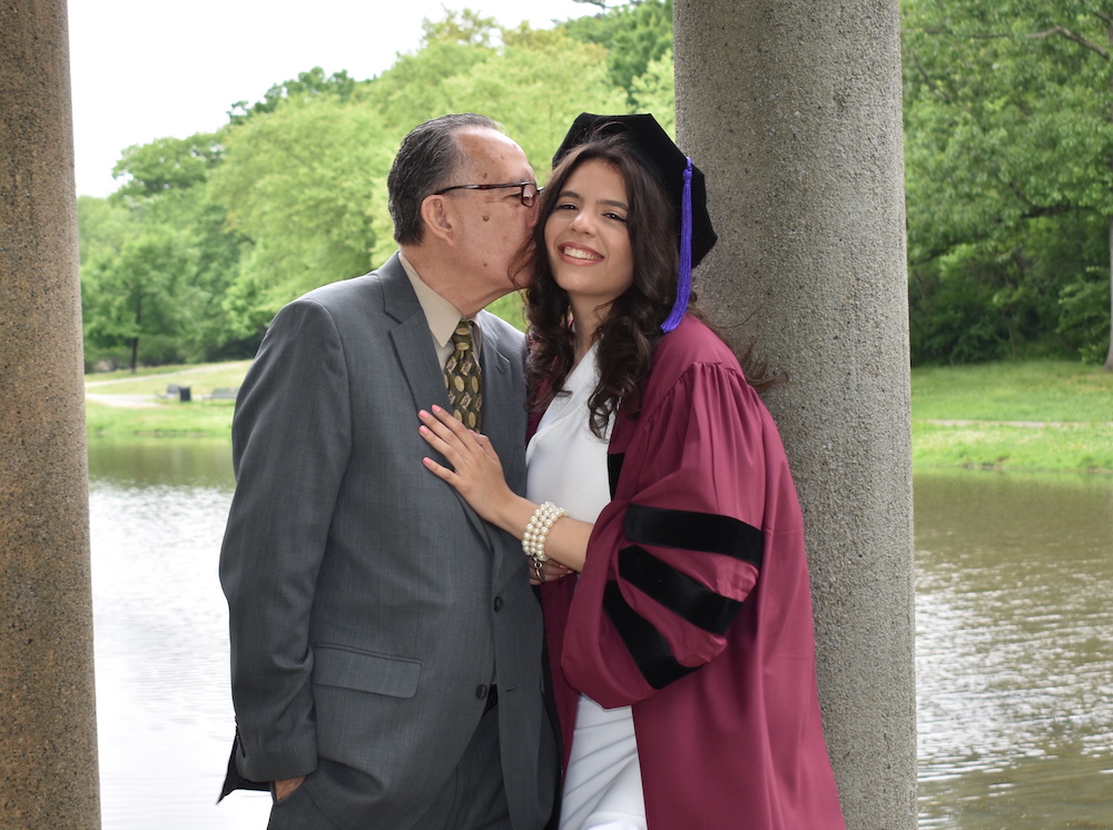 Giselle with her father