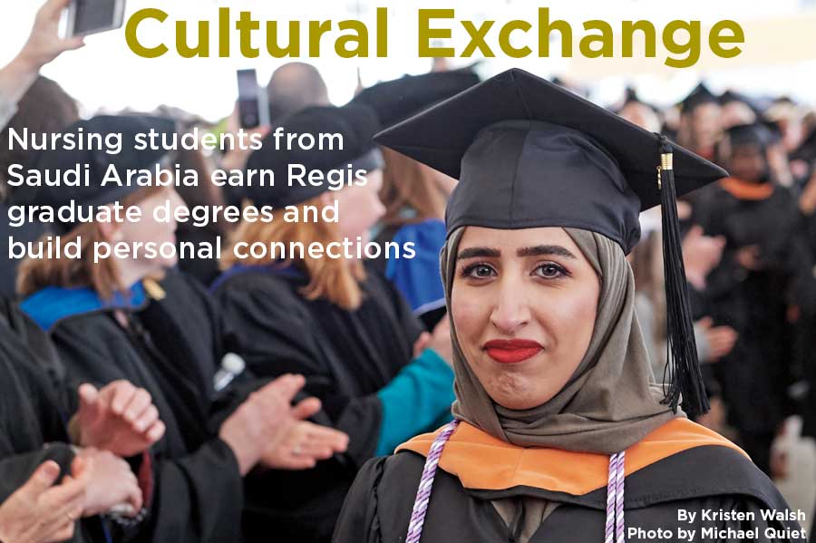 Cultural Exchange cover - Seham Alselami ’18 during Commencement